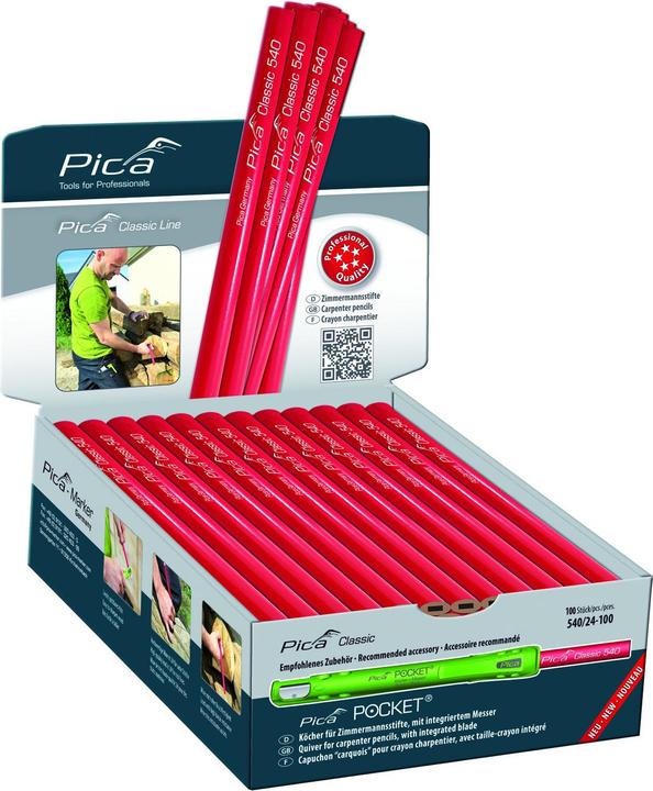 Actual product image Pica Crayon charpentier Classic 540 24 cm (2H, 1 x)