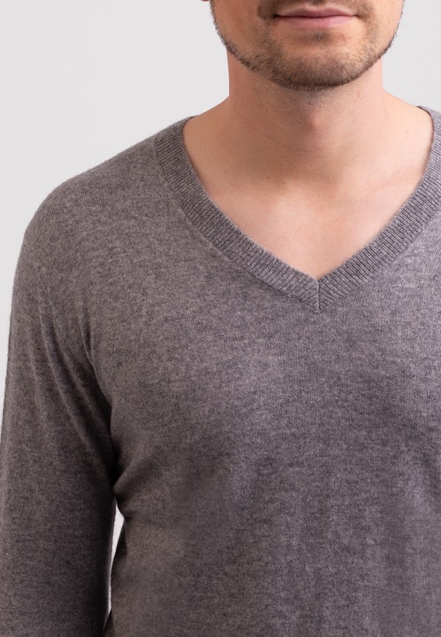 Produktbild Cash-Mere Recycelter Kaschmir V-Ausschnitt Pullover (S)