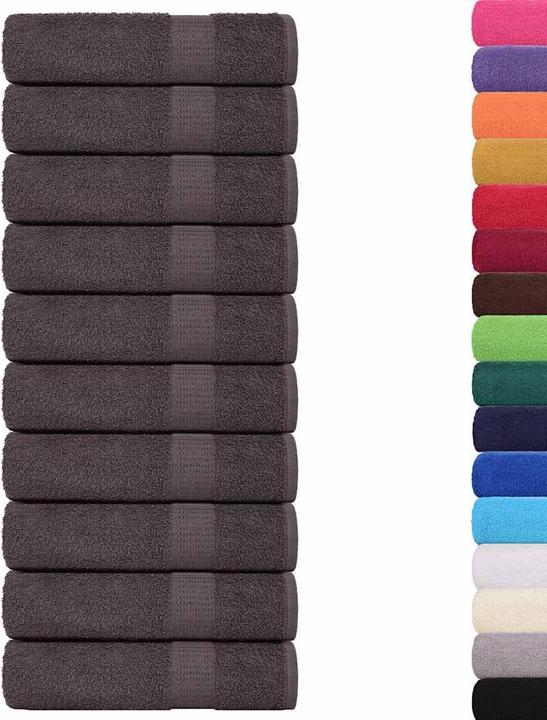 Immagine prodotto vidaXL Asciugamani da bagno 10 pz. Antracite 100x150 cm 360 g/m² 100% cotone (100 x 150 cm)