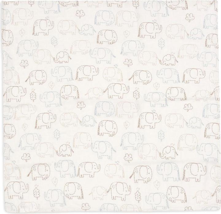 Actual product image Jollein Spucktücher Elephant Tales 3er Set (70 cm, 70 cm)