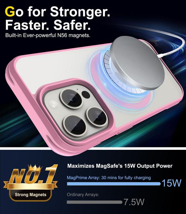 Immagine prodotto Cadorabo Custodia per Apple iPhone 15 PRO compatibile con MagSafe (Apple iPhone 15 Pro)