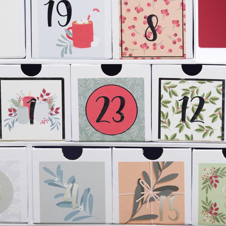 Produktbild VBS Adventskalender "Tannenbaum", Karton, Weiss, H ca. 45 cm