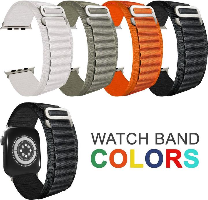 Produktbild Nalia Alpine Nylon Smart-Watch Armband (Nylon, Silikon)