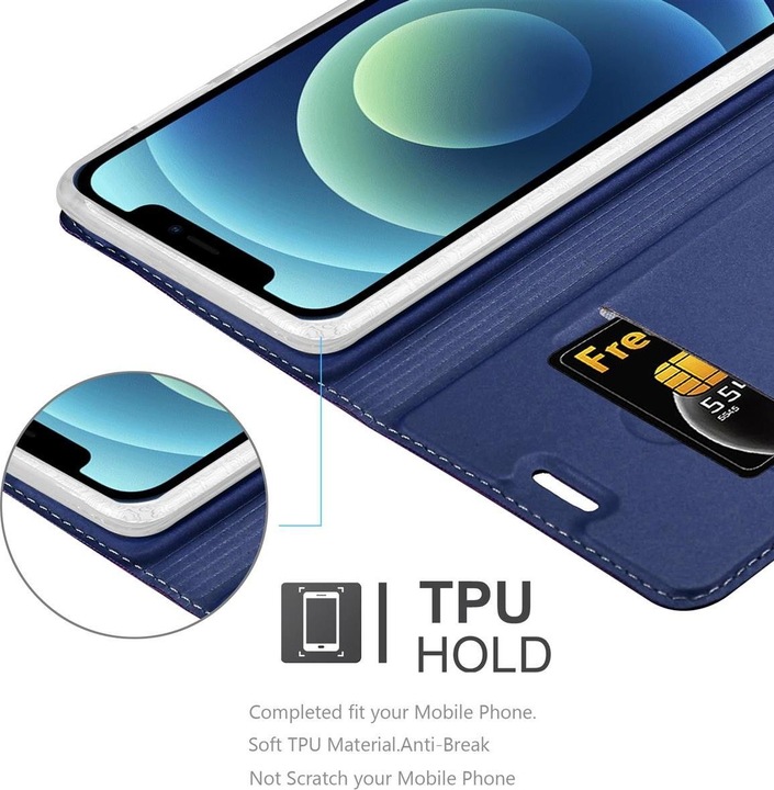 Actual product image Cadorabo Book Classy Style Cover (Apple iPhone 12 mini)
