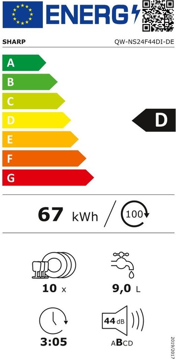 Energy Label Sharp QW-NS24F44DI-EN