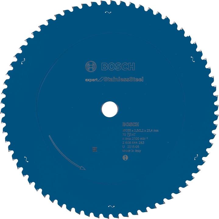 Actual product image Bosch Professional Zubehör Circular saw blade Expert for Stainless Steel, 355 x 25.4 x 2.5 x 70