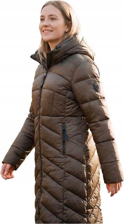 Actual product image Geographical Norway Blanche Long Kaki DB Lady 0116 Kaki Women's Jacket (WZ5491F/GN-Kaki)