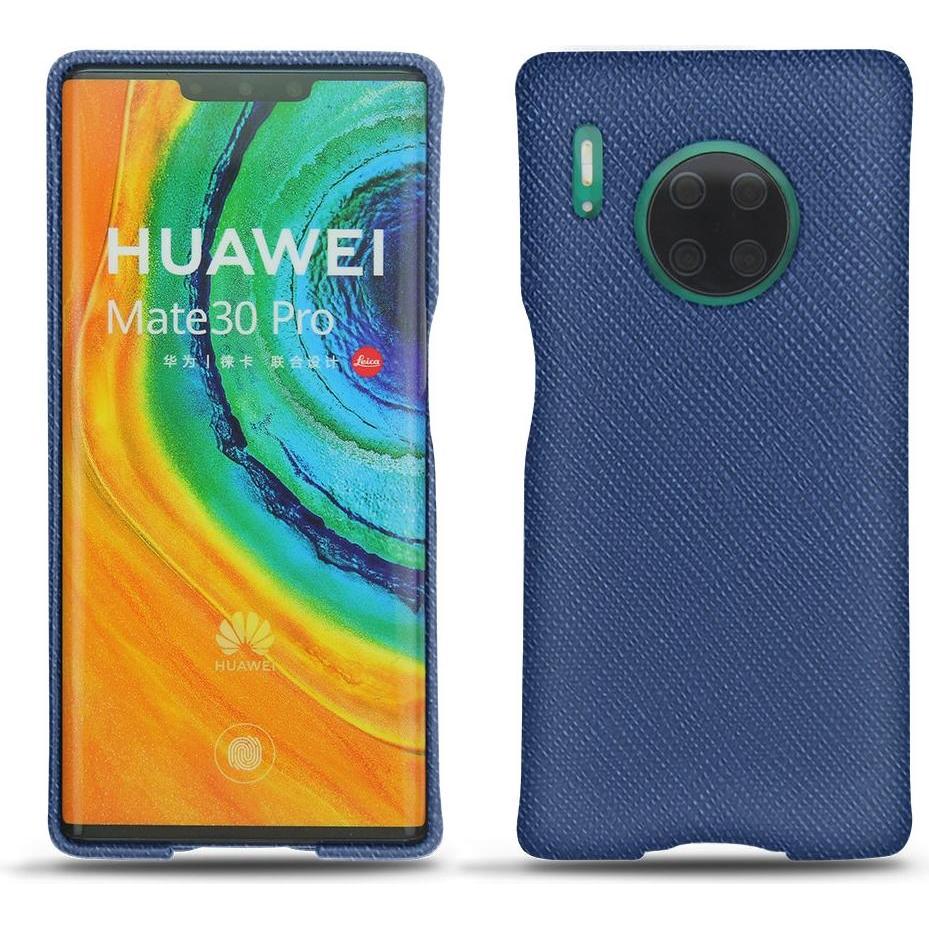 Noreve Lederschutzhülle (Huawei Mate 30 Pro), Smartphone Hülle, Blau
