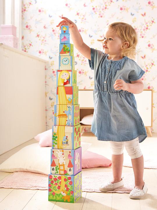 Actual product image Haba Rapunzel stacking cube