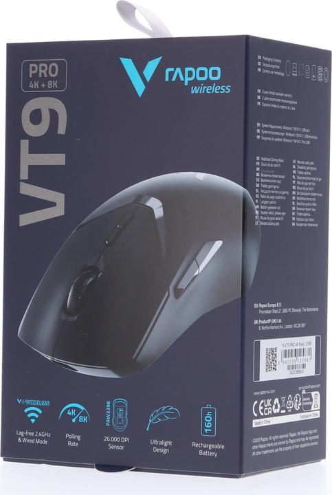 Produktbild Rapoo VT9PRO 4K+8K WL GAMING MAUS SW (Kabellos)