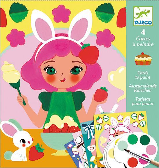 Produktbild Djeco Ausmalbilder Kaffee und Kuchen