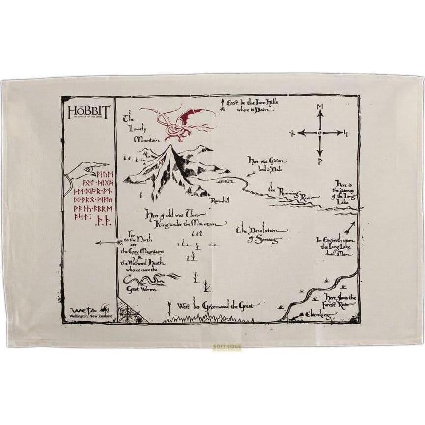 Weta Workshop, Strofinaccio, Le Hobbit torchons Thorins Map 72 cm (72 x 50 cm)