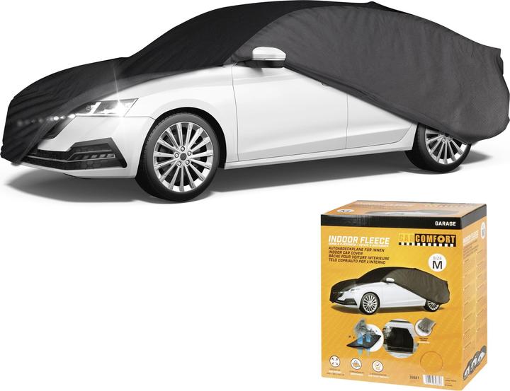 Produktbild CarComfort Autoplane Indoor Fleece, PKW-Abdeckplane Kombi Gröe M grau/schwarz