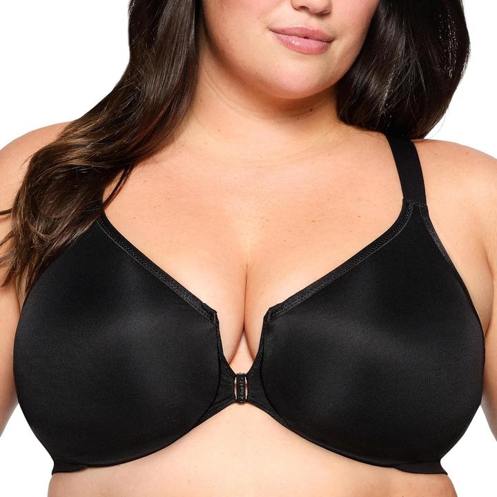 Actual product image Glamorise Wonderwire Front-Closure Posture Back Bra (42 D)