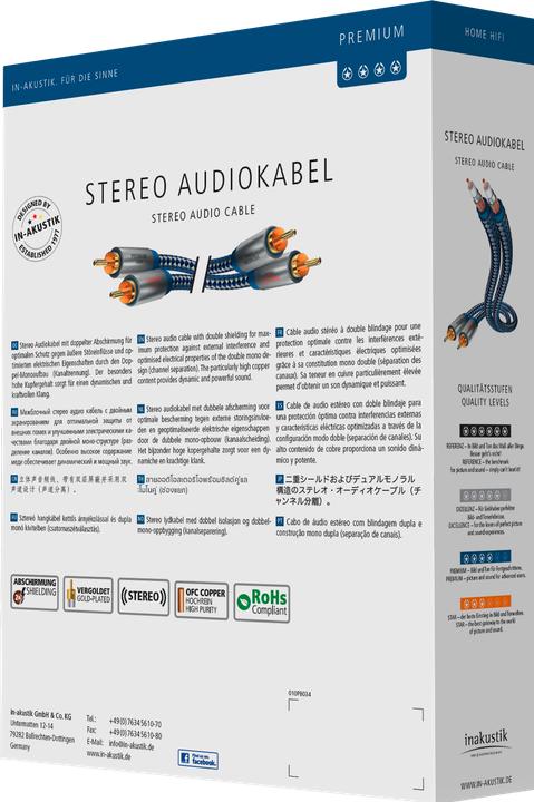 Actual product image Inakustik Premium stereo connection (0.75 m, Cinch)