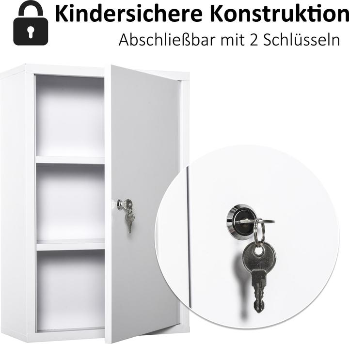 Produktbild Kleankin Medizinschrank (40 x 18 x 60 cm)