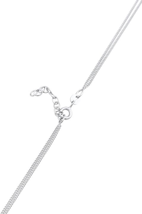 Immagine prodotto Elli Collana per bambini a strati Stella di cristallo Mezzaluna Argento 925 (Cristallo di vetro, Argento 925, 36 cm)