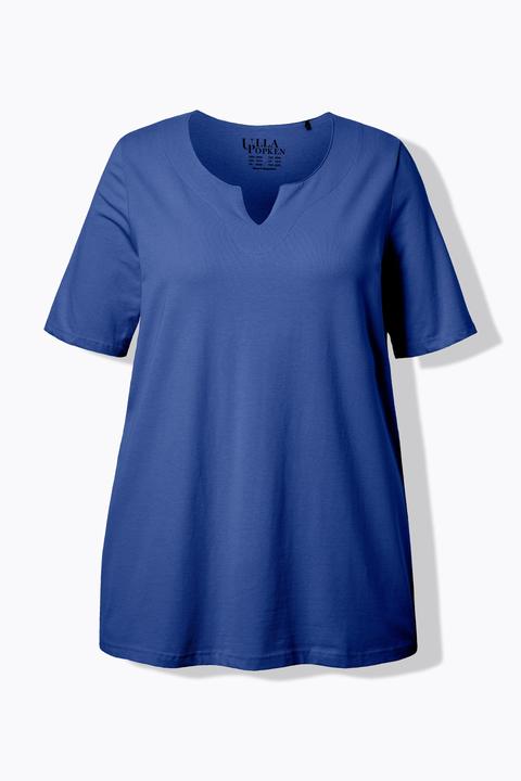 Actual product image Ulla Popken Essential Notch Neck Stretch Tee (58, 60)