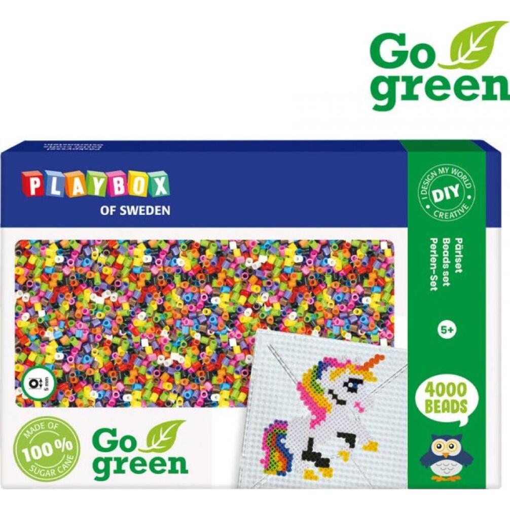 Playbox Bügelperlen Go Green Set 4000Stück