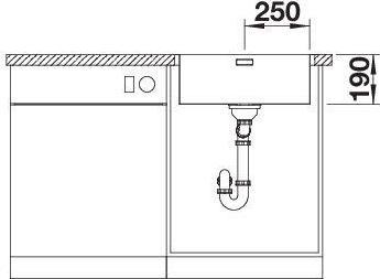 Produktbild Blanco Claron 500-IF/A (Einbauspüle, 56 cm, 51 cm)