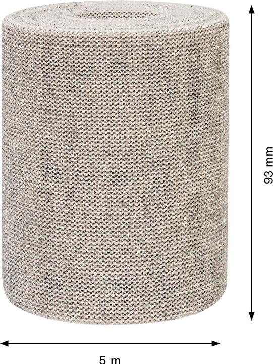 Image du produit Bosch Professional Zubehör EXPERT M480 Rouleau abrasif en filet, 93 mm, 5 m, G 80 (80)