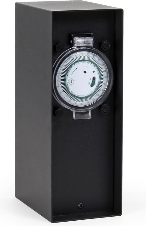 Image du produit Wiltec 2-Multiprise de Jardin Usage extérieur Acier fin 2 Voies Borne Indice IP44 avec Minuterie