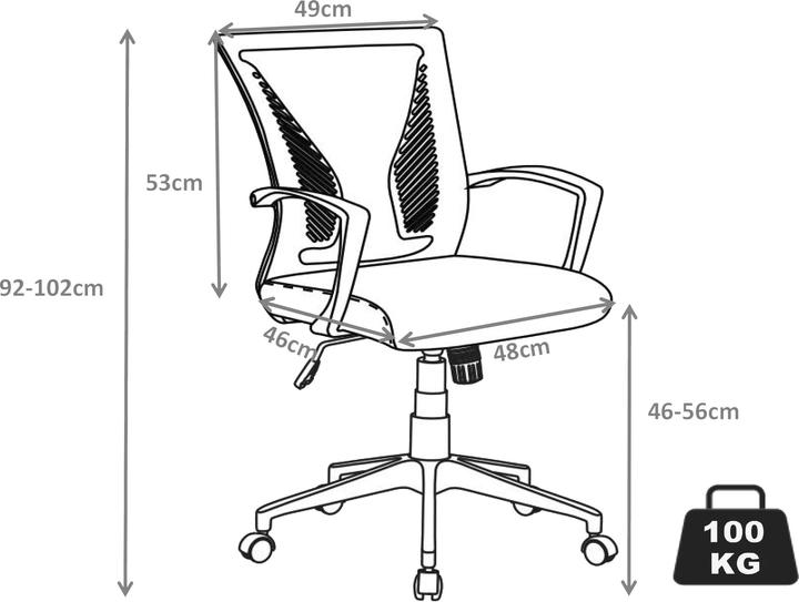 Image du produit VCM Bürostuhl Schreibtischstuhl Offilo PU