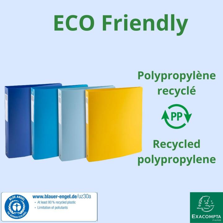 Produktbild Exacompta Ringbuch Set BeeBlue (A4, 40 mm, 1 Stk.)