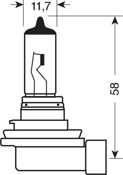 Produktbild Osram 12V High Tech Plus - H11 - 55W - PGJ19-2 - 1 stk - Schachtel (H11)
