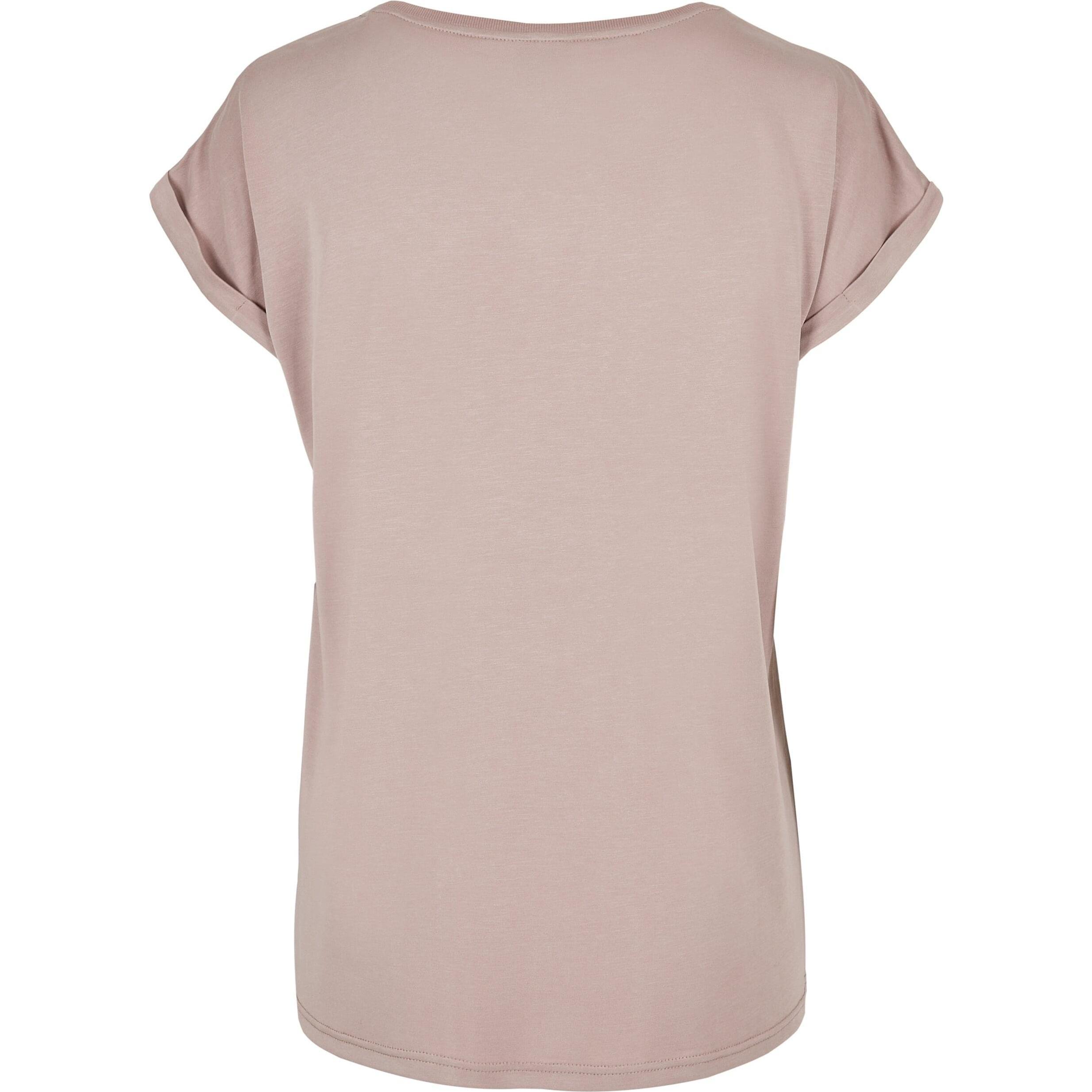 Thumbnail - Urban Classics, Damen, Shirt, Ladies Modal Extended Shoulder Tee, Rosa, (XL)