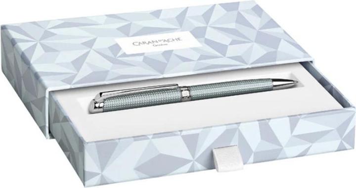 Actual product image Caran d'Ache Kugelschreiber Léman Alpine Frost Special Edition (Polar blue, Silver)