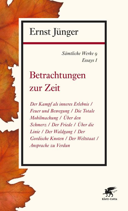 Produktbild Sämtliche Werke - Band 9 (Deutsch, Ernst Jünger, 2017)