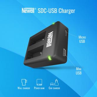 Actual product image Newell Camera Charger SDC-USB Dual Channel Charger for AHDBT-401 Batteries (Camera battery charger)