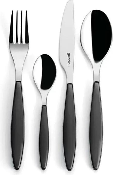 Guzzini 23000022 Besteckset 24-teilig grau Feeling (24 Stk., Besteck Set)