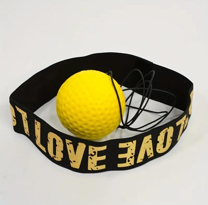 Combat Corner Balle De Réflexe Jaune Avec Bandeau De Tête