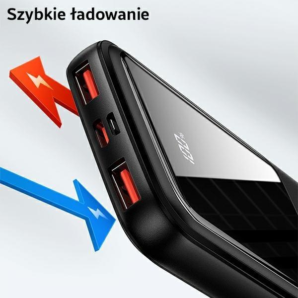 Produktbild Usams PB58 10000 mAh Power Bank Black (10KCD16101) (10000 mAh, 22.50 W, 37 Wh)