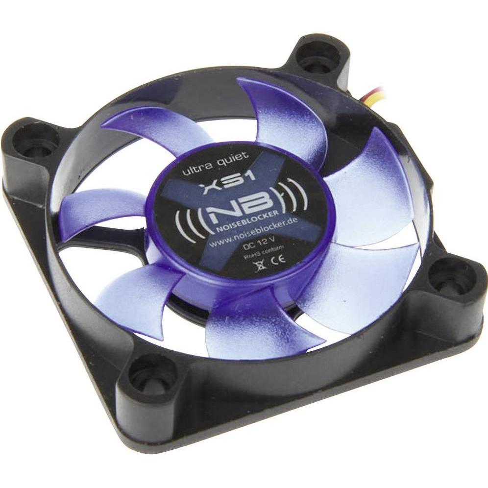 Noiseblocker NB-BlacksilentFan XS1 (50 mm, 1 x), PC Lüfter, Schwarz