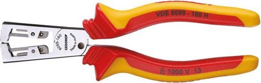 Produktbild Gedore VDE 8099-160 H VDE-Abisolierzange STRIP-FIX mit Hüllenisolierung 160 mm (160 mm)