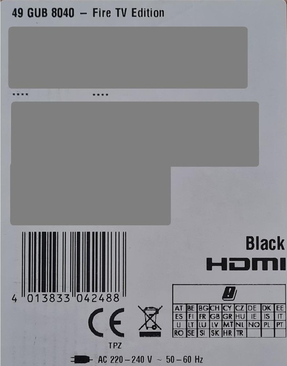 Actual product image Grundig 49 GUB 8040 (49", LED, 4K, 2020)