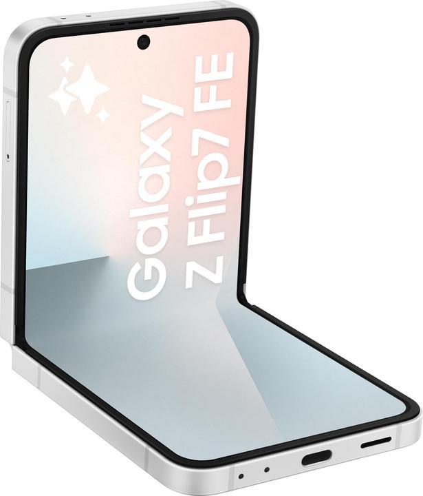 Actual product image Samsung Galaxy Z Flip7 FE (256 GB, White, 6.70", SIM + eSIM, 5G)