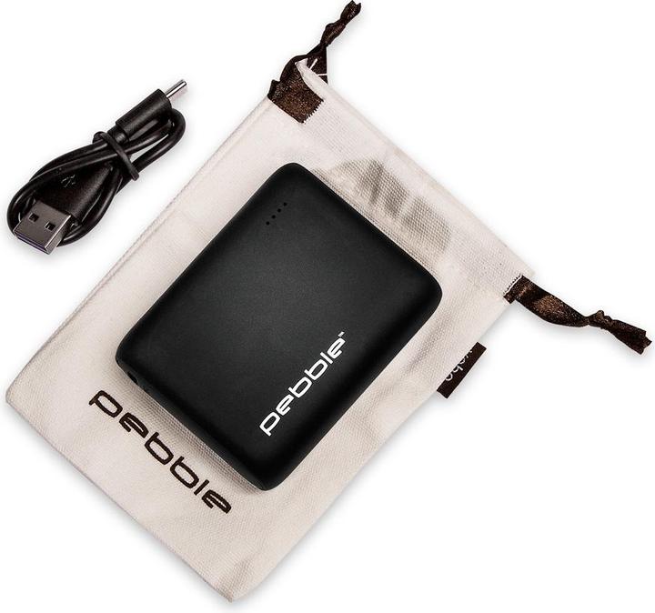 Actual product image veho Pebble PZ10 - Black - Universal - Rectangle - Lithium Polymer (LiPo) - 10000 mA (10000 mAh, 5 W, 37 Wh)