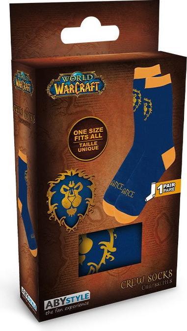 Image du produit ABYstyle WORLD OF WARCRAFT - Chaussettes - Bleu Jaune - Alliance (Une unité par pack, Taille unique)