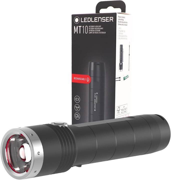 Actual product image Ledlenser MT10 with 1x CR18650 battery (12.80 cm, 1000 lm)