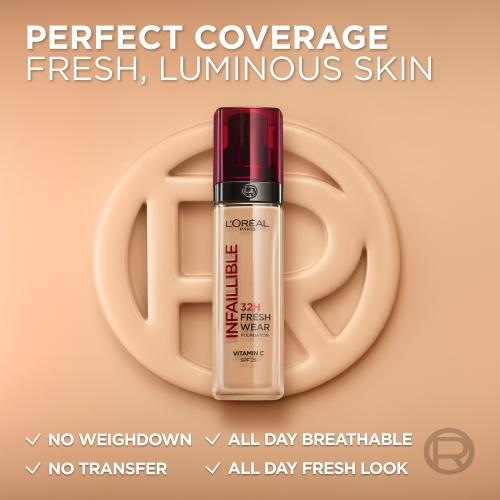 Image du produit L'Oréal Paris Infaillible 24H Fresh Wear (145 Beige Rose)