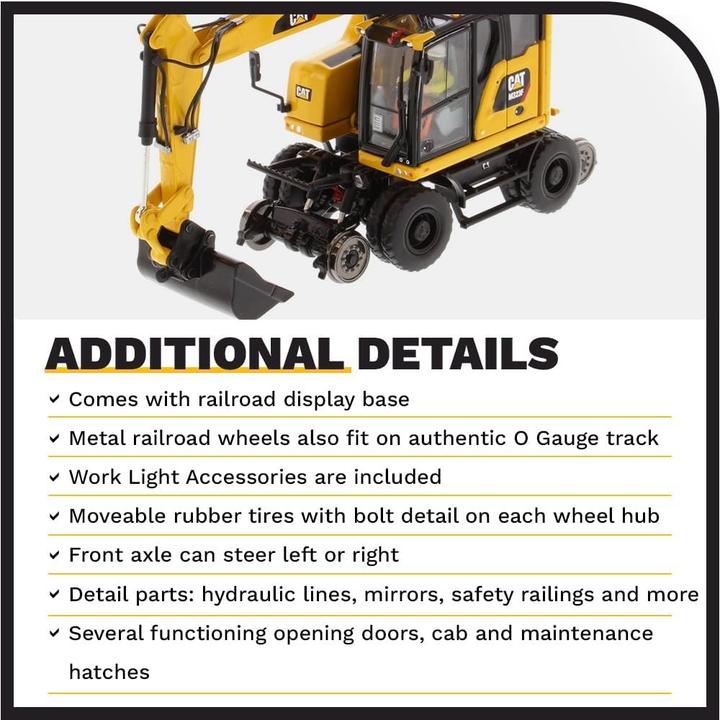 Image du produit Diecast Masters Pelle sur chenilles Caterpillar M323F Rail, échelle 1:50