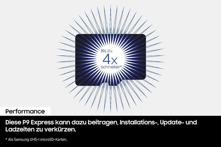 Actual product image Samsung P9 Express (256 GB, microSD Express, U3, UHS-I)