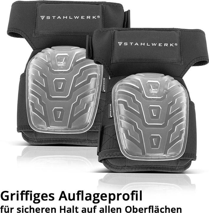 Image du produit Stahlwerk Genouillères professionnelles, indéformables, très résistantes et à l'abrasion