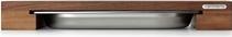 Actual product image Continenta Walnut cutting board with stainless steel drawer, 39x27x6 cm