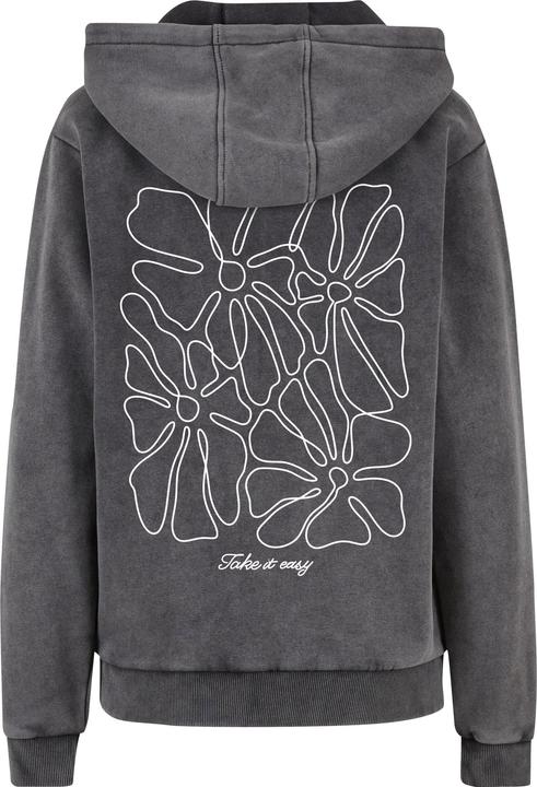 Immagine prodotto Miss Tee One Line Flowers Ladies Vintage Heavy Hoody - 205253 (XL)