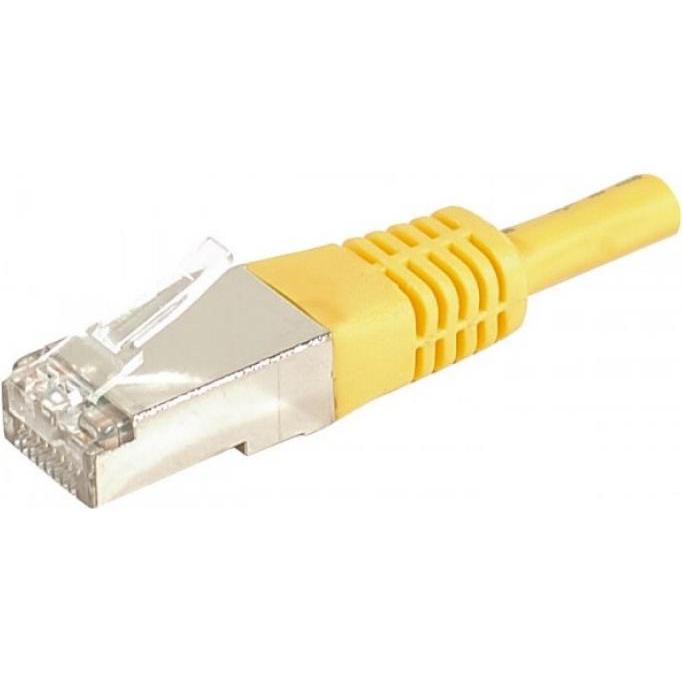 Exertis Connect Patchkabel F/UTP, CAT.6a, gelb, 2,0 m Für 10 Gigabit/s, mit besonders schmalem Knickschutz (S/UTP, CAT6,...